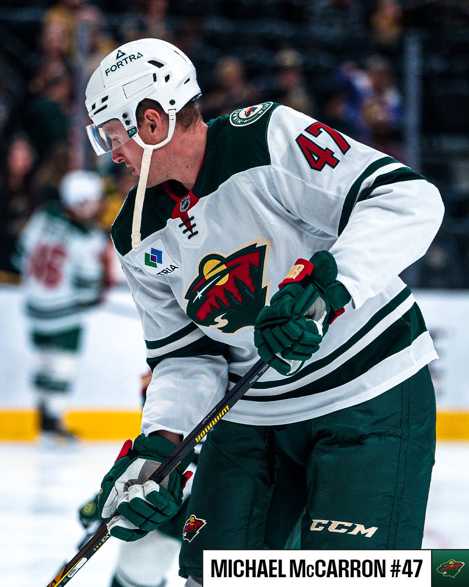 NHL's tweet image. Wild Fans, say hello to your newest members! 💚 

Welcome to the @mnwild, Bobby Brink and Michael McCarron!