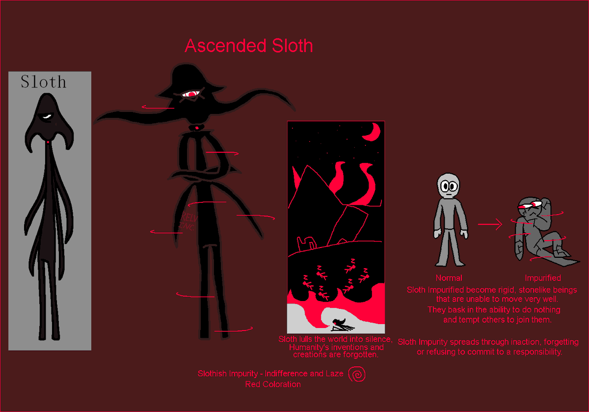 Relv_Inc's tweet photo. @GremlinGrounded has a cool set of characters with https://t.co/FNIjRP32be, so I thought I'd explore some 'What If's! Congrats on reaching 8k followers Grounded!

(the idea is that each deity has their own kind of impurity, to compare to impuro's lust powers!)

(1/2) https://t.co/MytRpANKhf