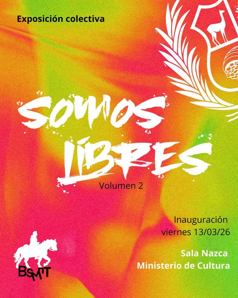 PeruanaRaiz's tweet photo. La Sala Nazca del Ministerio de Cultura del Perú presenta la exposición colectiva “Somos Libres. Volumen 2”, dirigida por el gestor cultural y artista visual Martín Yépez. https://t.co/Q41tO8JImA