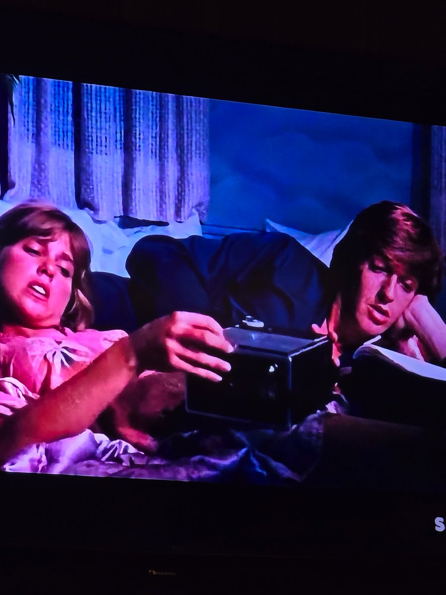cthlhu's tweet photo. Karen would you stop messing with the toaster in bed! #TheLastDriveIn https://t.co/P9d6c7PDCs