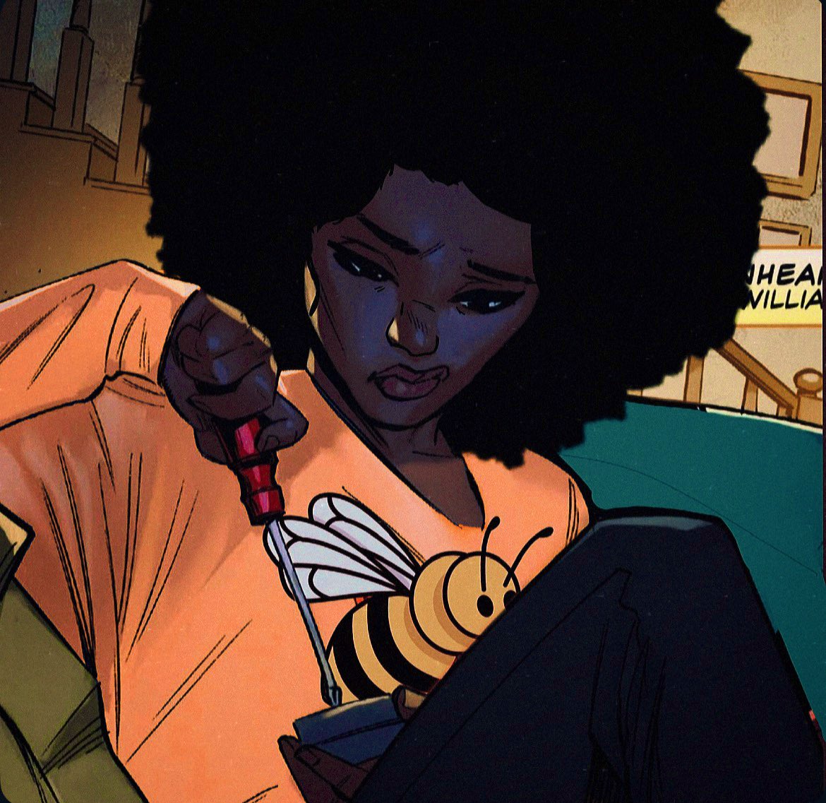 bumblebee_bambi's tweet photo. 𖤜 

She seems a bit irritated with the [𝙍𝙀𝘼𝘿𝙀𝙍], though she isn’t saying why.

Instead, she’s choosing to distract herself with work

————————-
#MVRP https://t.co/8QXG24QT3z