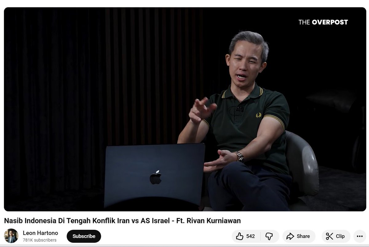 Kata Ko Rivan, sebenarnya yang diincar Amerika dari konflik dengan Iran itu bukan menghancurkan negaranya, tapi menghancurkan rezim yang berkuasa. Tujuannya kemungkinan besar berkaitan dengan strategi geopolitik dan energi, terutama agar Amerika bisa lebih dominan dalam kontrol