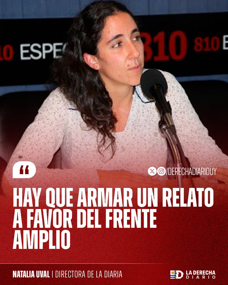 ElInformante_1's tweet photo. 🔴 𝗛𝗔𝗬 𝗤𝗨𝗘 𝗔𝗥𝗠𝗔𝗥 𝗨𝗡 𝗥𝗘𝗟𝗔𝗧𝗢 𝗧𝗥𝗨𝗖𝗛𝗢 

▶️ Zurdos INMORALES. Natalia Uval, directora del pasquín comunista LA DIARIA, dijo que el Frente Amplio debe armar un relato trucho para favorecer al gobierno de Orsi. 

No importa la verdad, importa el relato. https://t.co/jP4plM7Yu9