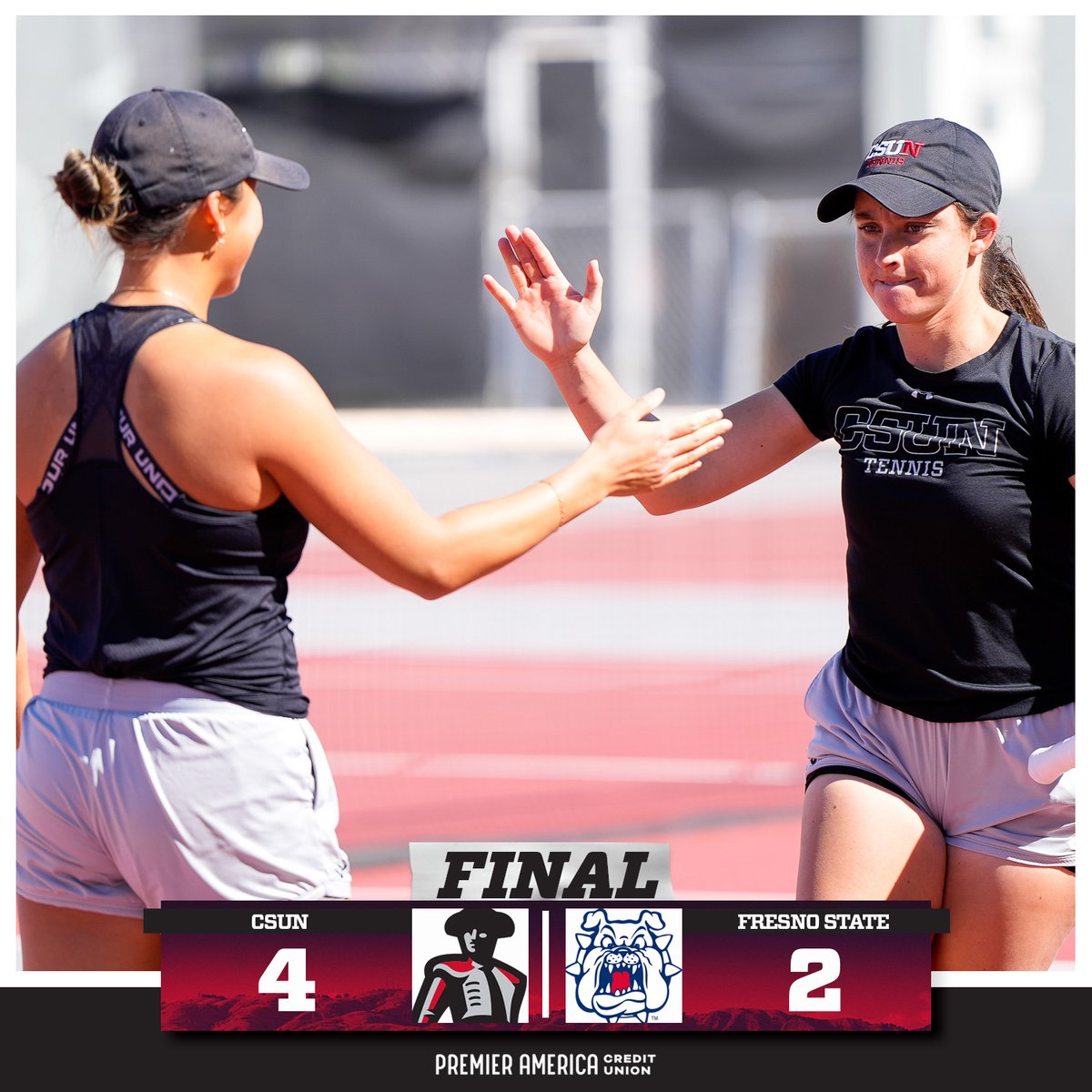 Shined on the courts in Fresno. <a href="/CSUNWTennis/">CSUN Women's Tennis</a> takes down the Bulldogs, 4-2! The Matadors have won two in a row.