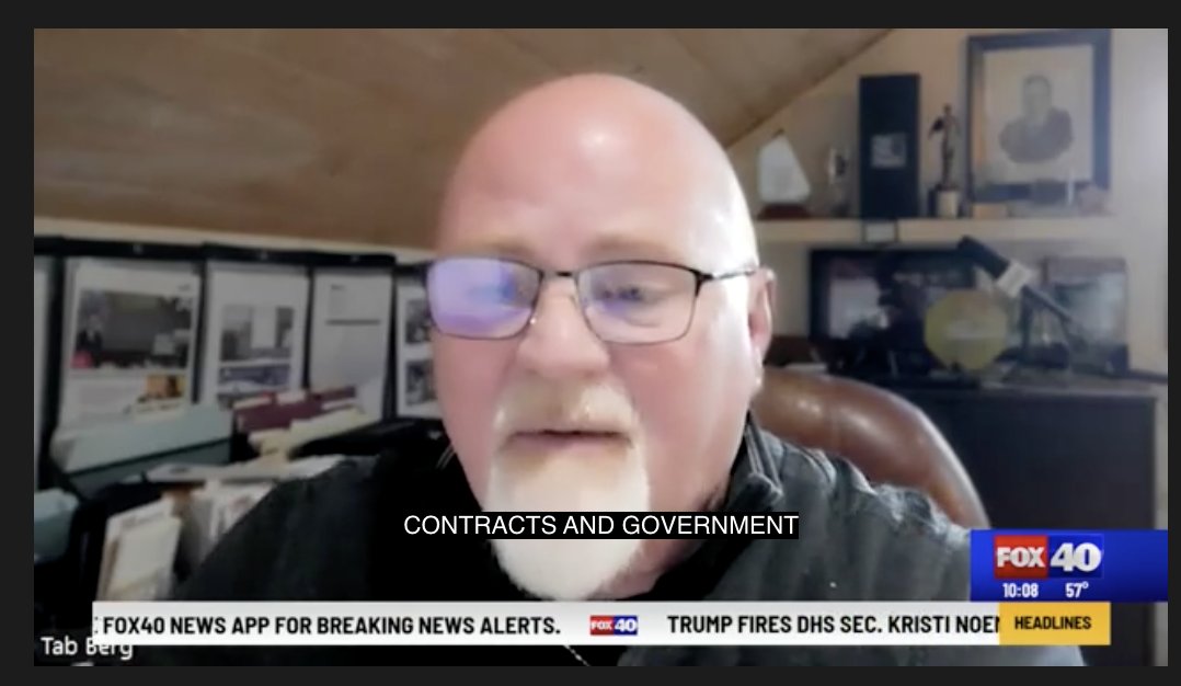 tabberg's tweet image. Senator Mullins will make a fantastic addition as Secretary of the Department of Homeland Security... Harder's bloviating won't change the President's mission to secure the border, deport illegal aliens, and keep Americans safe.

fox40.com/video/californ…