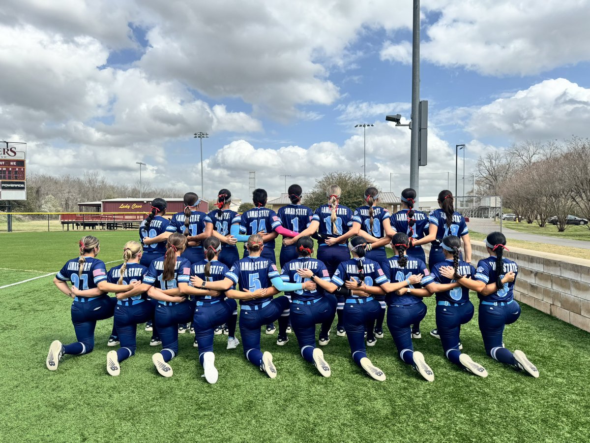LSCPA_Softball's tweet photo. In our first games in the month of March, we wore ribbon in honor of Autoimmune Awareness Month. Bringing awareness is close to our hearts as one of our own fights Still Disease, which is represented with the color red. So proud of this group &amp; their fight on and off the field.♥️ https://t.co/W2LvWfYYXF