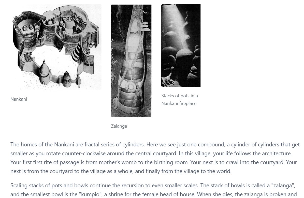 Thinking about circles and fractals in African urban design