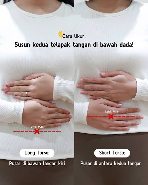TIPS MEMAHAMI PROPORSI TUBUH 🎨

Pada umumnya, bentuk torso pria dibagi menjadi tiga tipe: short torso (torso pendek), long torso (torso panjang), dan balanced torso (torso seimbang). 

Gimana cara mengetahuinya?
1. Letakkan satu tangan di bawah dada, lalu letakkan tangan kedua