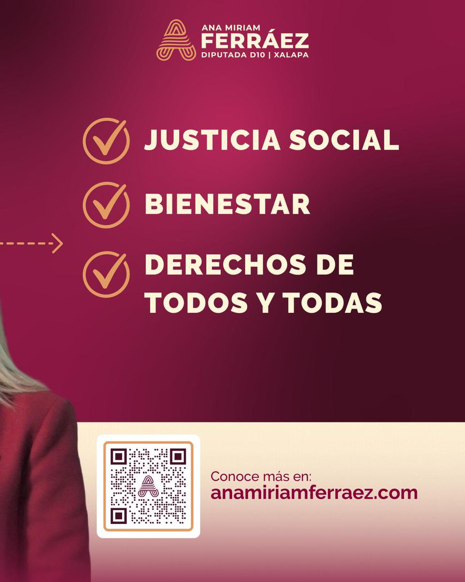 Trabajo todos los días para que las decisiones que se toman en el Congreso tengan un impacto real en la vida de las familias de Xalapa y de todo México.
🌐 anamiriamferraez.com

#AgendaLegislativa #JusticiaSocial #Bienestar #DerechosParaTodasYTodos #LegislarParaTransformar