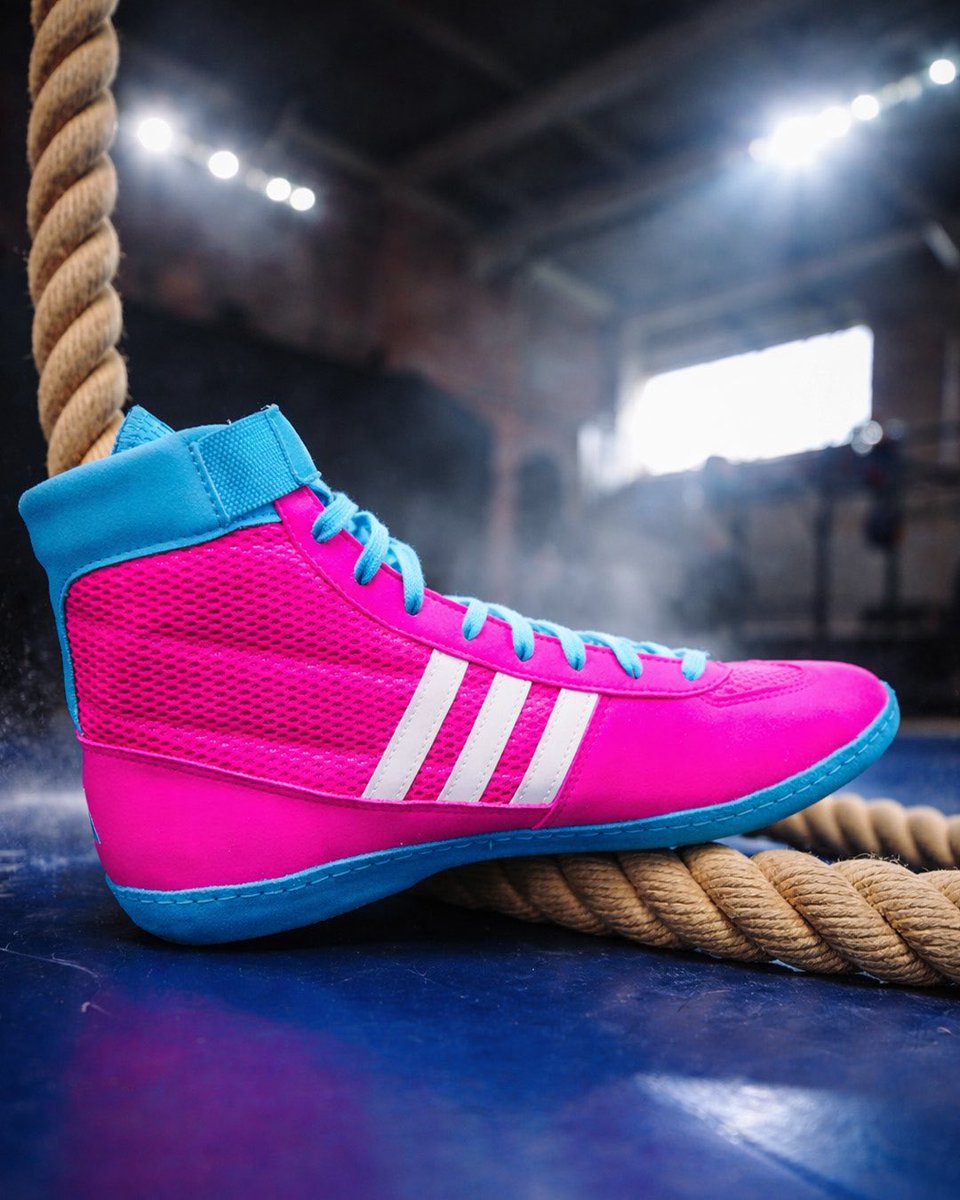 AdidasWrestling's tweet photo. Back by demand. 🔥
The Pink Speeds are finally back in stock after months of being sold out. One of the most requested colorways is ready to hit the mat again. Don’t wait. These won’t last. Shop: https://t.co/UxSNLNAP3A
#wrestling #wrestlingshoes #combatspeed https://t.co/BED4hqVqpp