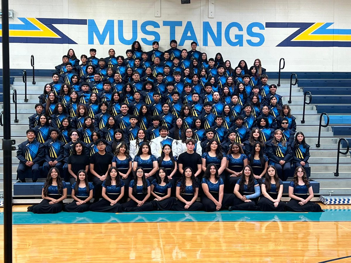 memorialBAND's tweet photo. It’s Friday Mustang Band Country!
Tomorrow, March 7th (Saturday), we are having our first annual Memorial Vertical Team Band Pre UIL showcase. We will feature all 6 of our vertical team bands.
We will start at 10am in the Memorial HS  Auditorium. https://t.co/qhVGnvUHo7