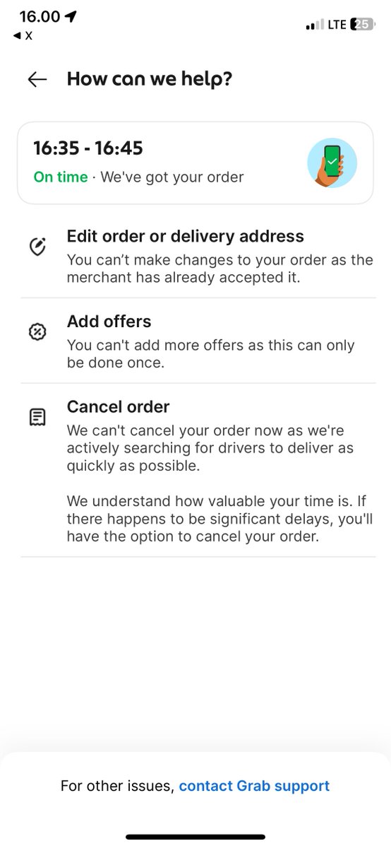 dthetrbl's tweet photo. @GrabID tolong dong mau cancel pesenan dari jam 3 kan katanya kalo delay lebih dari 30 menit ada pilihan cancel order https://t.co/eSlSKtUvx3