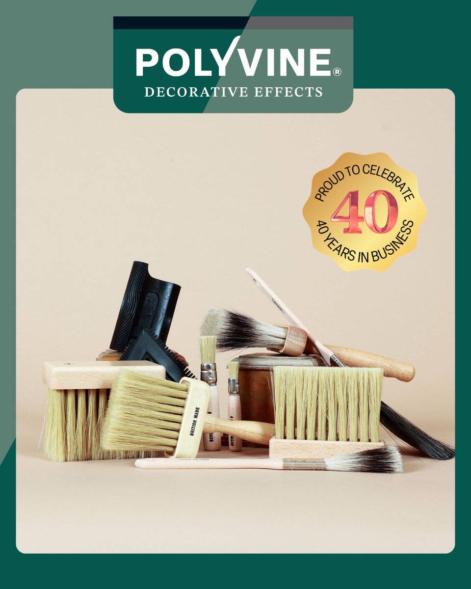 Polyvine's tweet image. Ending the week saying goodbye to the 40th birthday celebrations, and grateful to be able to say Polyvine Ltd is 40 years old!

Here's to the next 40! 🥂

#polyvine #polyvinevarnish #40thbirthday #polyvine40