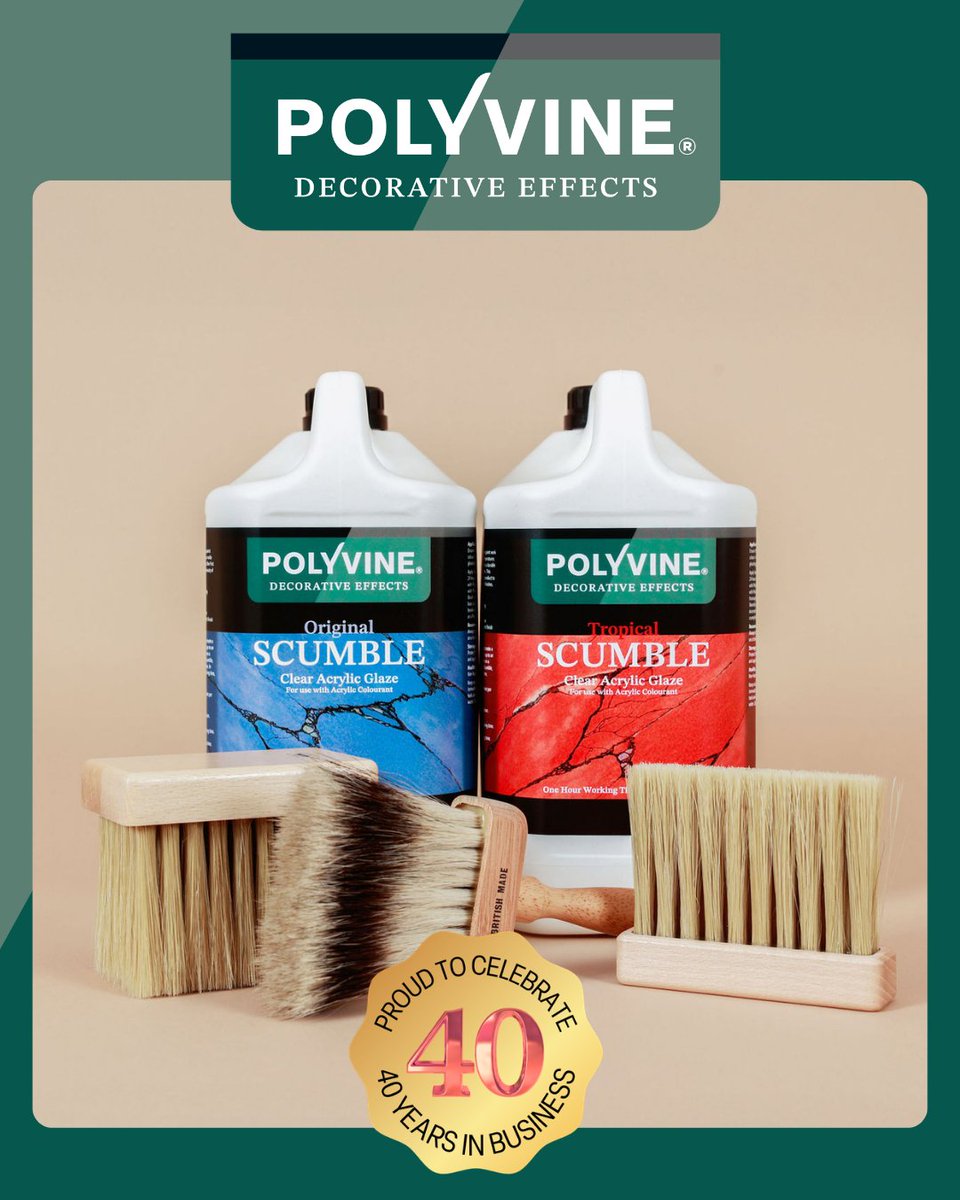 Polyvine's tweet image. Ending the week saying goodbye to the 40th birthday celebrations, and grateful to be able to say Polyvine Ltd is 40 years old!

Here's to the next 40! 🥂

#polyvine #polyvinevarnish #40thbirthday #polyvine40