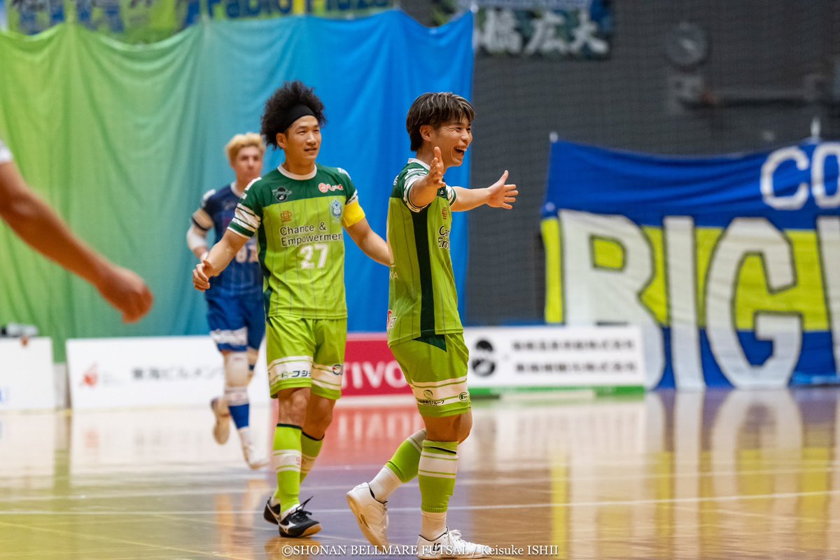 SBFC_OFFICIAL's tweet photo. 【2026-27シーズン契約更新選手】  
湘南ベルマーレフットサルクラブでは
#堀内迪弥 選手
#高橋広大 選手
#籔内涼也 選手
#安藤良平 選手と2026-27シーズンの契約を更新いたしましたのでお知らせいたします。

来シーズンもともに戦いましょう🤝

4選手のコメントはこちら
🔗 https://t.co/tDnYfyIPJQ

#bellmare_F
#ChanceEmpowerment 
@michizaemon @SBFC_KODAI @SBFC_RYOYA ＠23ando7