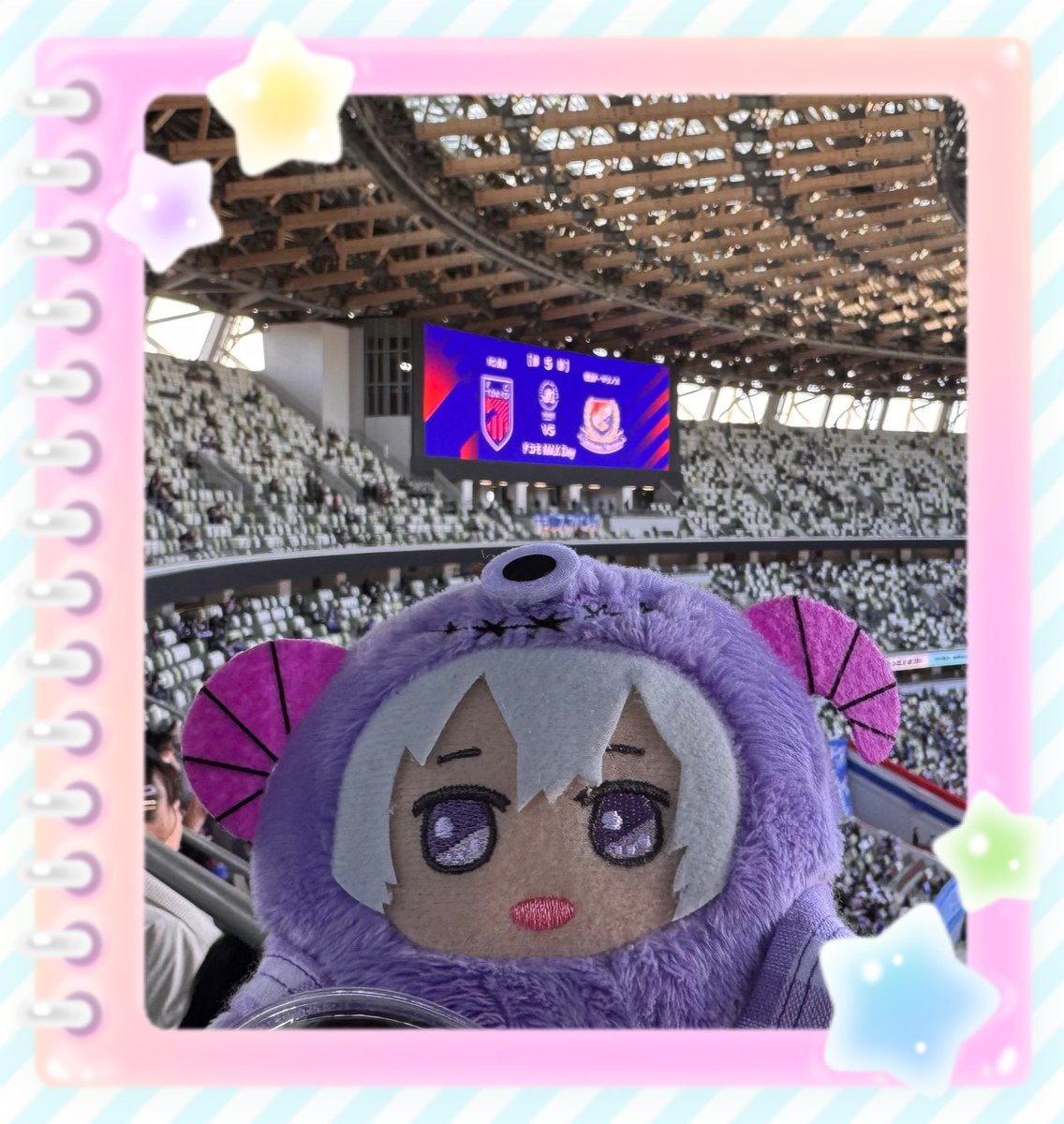 ExM_0512's tweet photo. 本日はこちら💁‍♀️
学生時代振りのサッカー観戦⚽️
楽しかった！！

この時間に帰れるの，すごくありがたい☺︎

#FC東京vs横浜Fマリノス
#国立競技場 https://t.co/XXUfoMwvMk