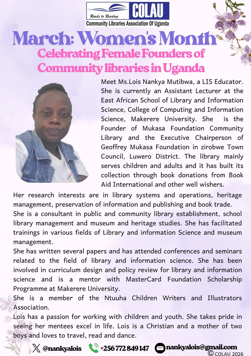 Community Libraries Association of Uganda tweet media