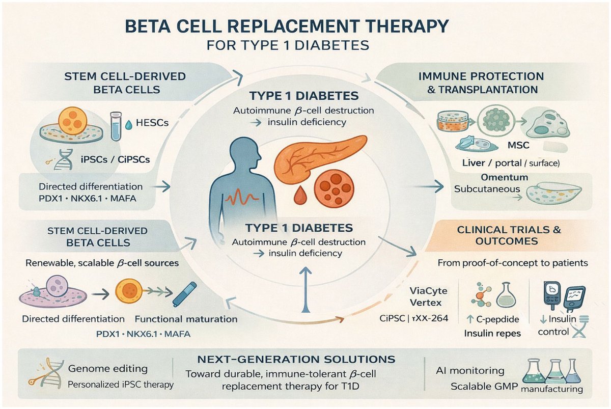 CellTransplantJ's tweet photo. Advances in stem cell–derived beta-cell therapy: A new frontier in type 1 diabetes treatment
https://t.co/OwF98q6dh7
#celltherapy #diabetes 
@SageJournals 
@sagepub_japan https://t.co/i3kbn6VJdF