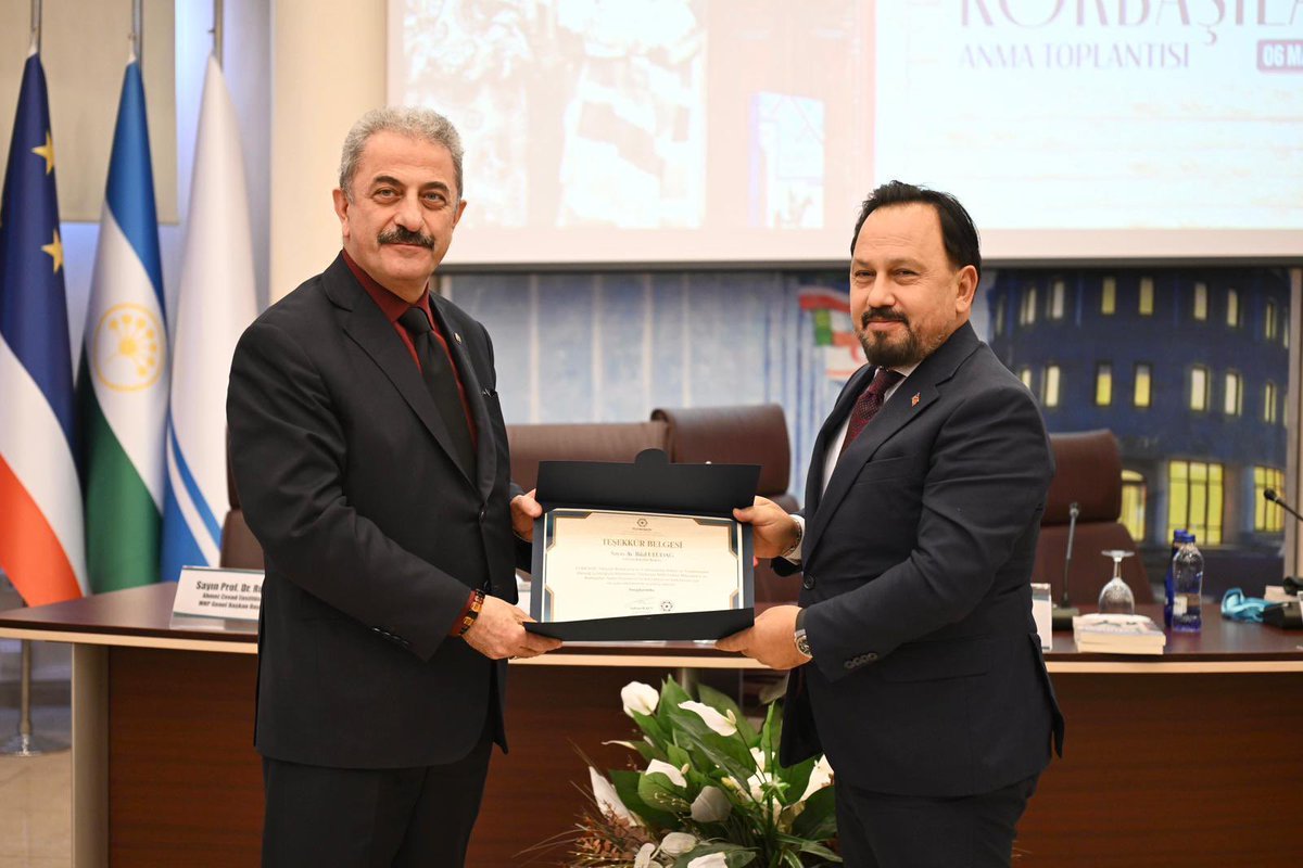 Uluslararası Türk Kültürü Teşkilatı TÜRKSOY tarafından Sarıçam Belediye Başkanımız Sayın Bilal Uludağ’a Türk Dünyası Ahmed Cevad Onur Madalyası verildi.