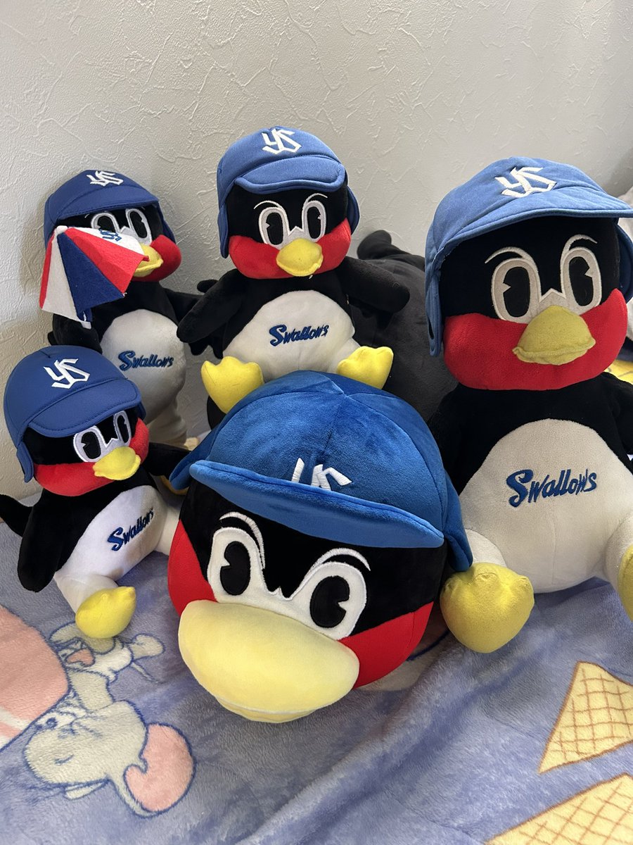 次男坊に買ってあげた つば九郎様達 先日、ダンシングつば九郎と抱き枕