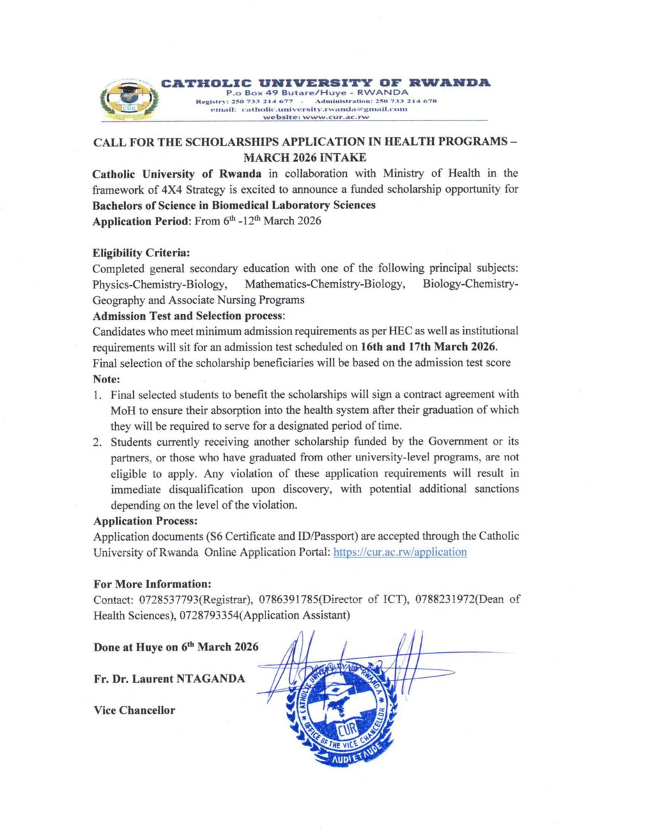 Catholic University of Rwanda tweet media