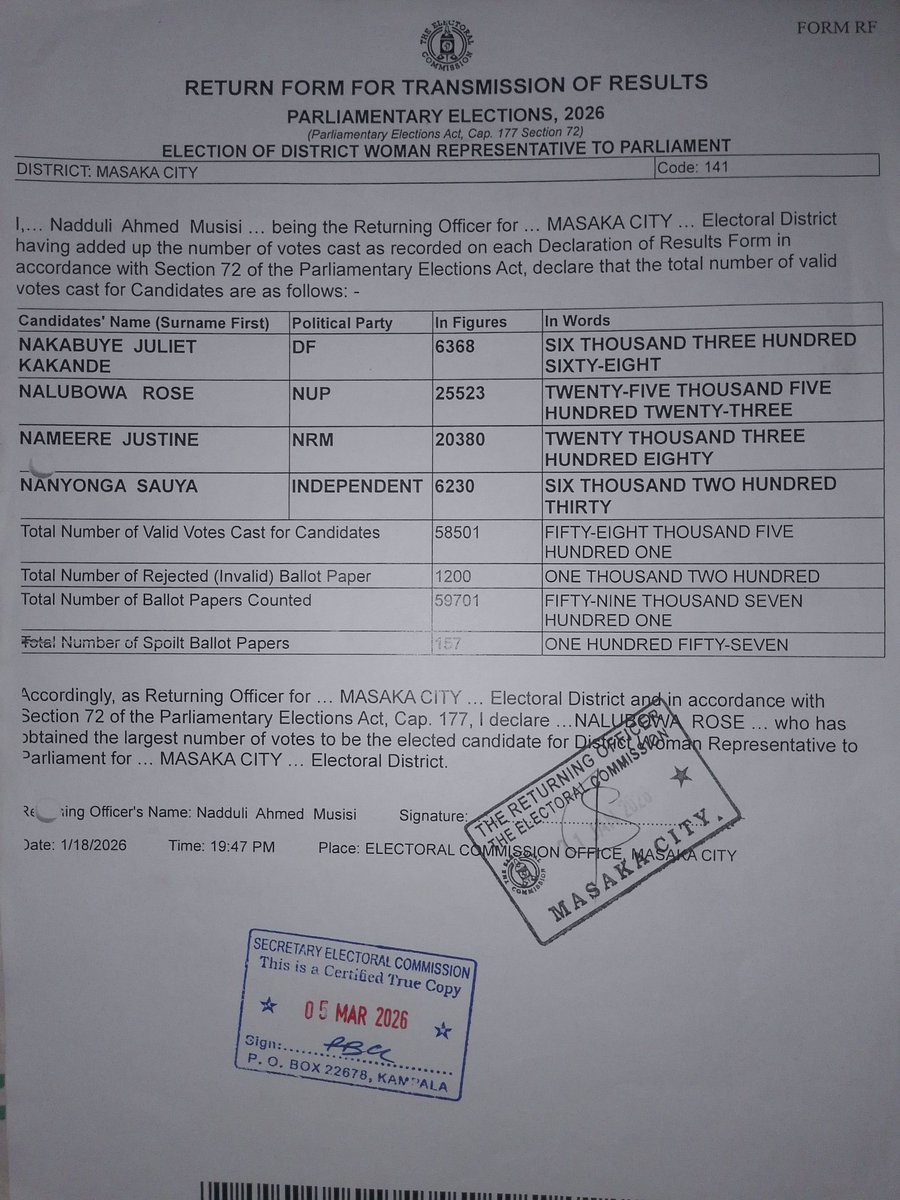 Hon. Rose Nalubowa tweet media