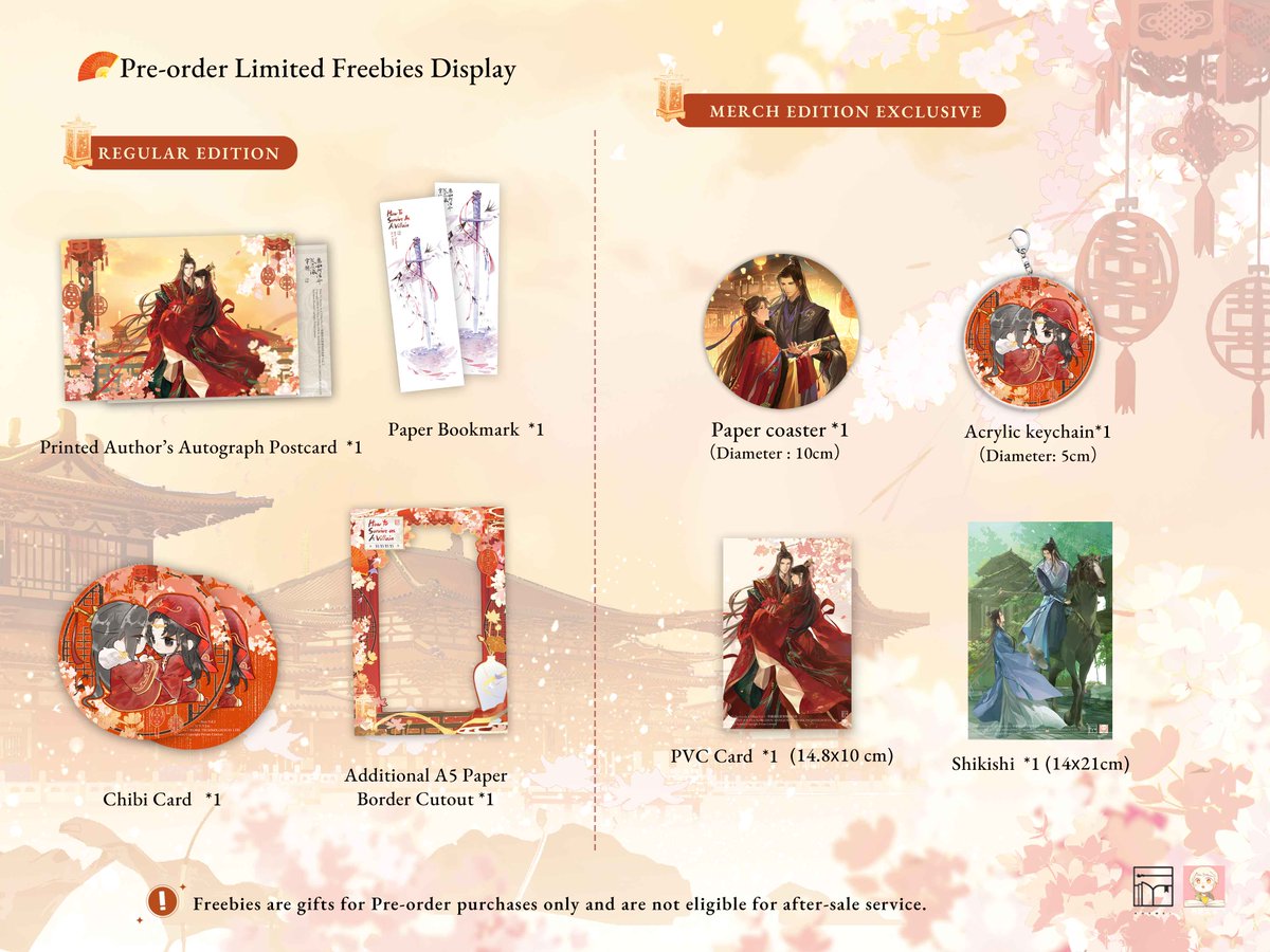 MondayMoonlight's tweet photo. Preorder How to Survive as a Villain Vol.3
ENG ver.
Author: YI YI YI YI
Publisher:ROSMEI
ของแถมเฉพาะรอบพรี
postcard
chibi card
bookmark
A5 border cutout
รอบพรี
regular 660THB
M-edition(รูป3)910
⚠️ไม่รวมส่งกลับ

สั่งซื้อ https://t.co/D2HoXZ0lEe
ปิดพรี 6APR

#danmeinovelbymoninmoon https://t.co/Z0I0DnUetz