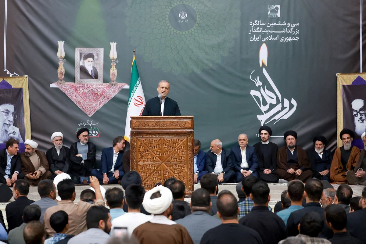 _GlobeObserver's tweet photo. 🚨 BREAKING: Iran’s president says Tehran will not attack neighboring countries unless they launch attacks on Iran. https://t.co/qjwQjQZCLa