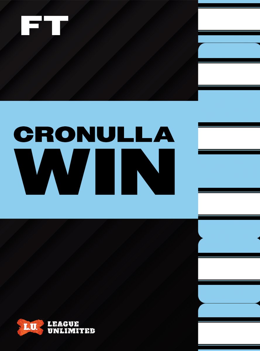 LeagueUnlimited's tweet photo. FULLTIME at Ocean Protect Stadium.

Cronulla have hit 50, Gold Coast have hit the wall.

Our recap of #NRLSharksTitans and the Trindall-Hynes masterclass --> https://t.co/gAO4KAr5mO https://t.co/1vsVp0oDFG