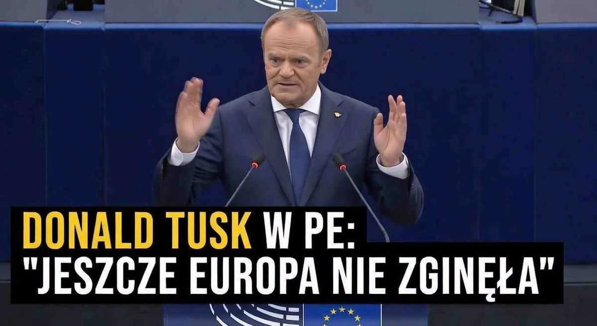 EUROPA BYŁA, JEST I BĘDZIE WIELKA‼️ 🇵🇱🇪🇺💪  

 ,,500 milionów Europejczyków prosi 300 milionów Amerykanów, żeby obronili ich przed 140 milionami Rosjan.”

Pamiętacie? To słowa Donalda Tuska w PE w styczniu 2025.  
Rok później to już nie są puste słowa - to się naprawdę dzieje!