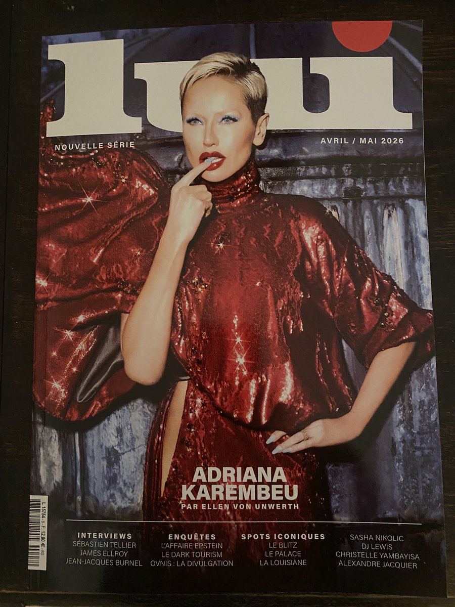EricNaulleau's tweet image. Sortie le 9 mars du premier numéro de « LUI » nouvelle série dont je suis le fier rédacteur en chef. Adriana Karembeu en couverture et sous la couverture, beaucoup à voir et à lire… #LUI