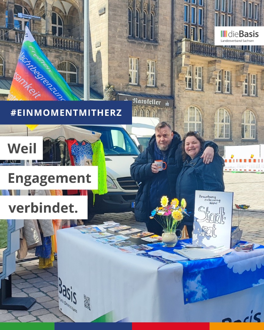 dieBasis_C's tweet photo. Ob auf der Straße, im Gespräch oder am Infostand – jeder Moment des Miteinanders stärkt Gemeinschaft und Vertrauen.
#diebasissachsen https://t.co/FrN6PzwNk6