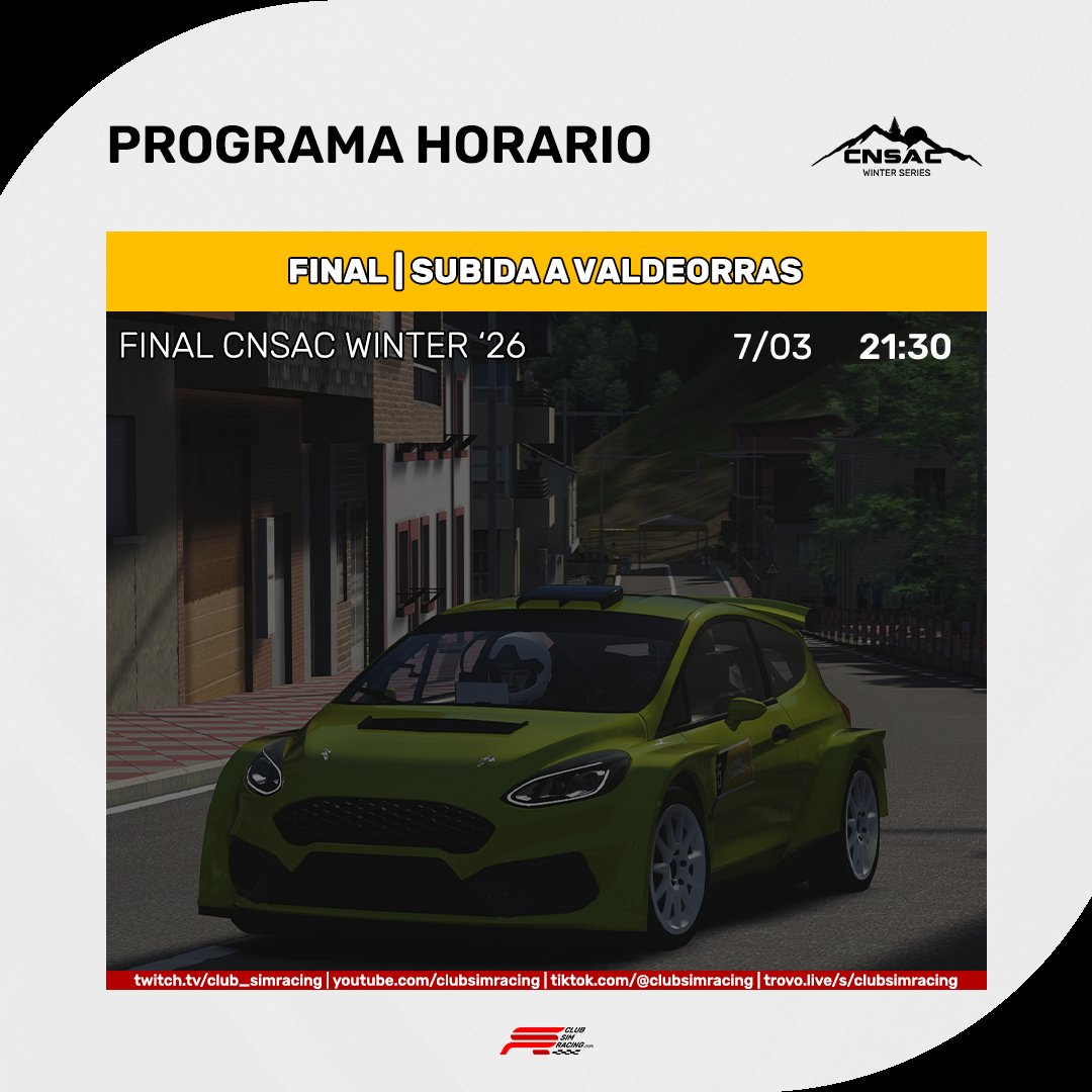 club_simracing's tweet photo. 📋PROGRAMA HORARIO
#CSRprograma #simracing #Motorsport
Canales:
https://t.co/2Hw7lRCh4A
https://t.co/rej7BOLuMK
https://t.co/vfJbtJr5g9
https://t.co/5Aw5L4B2vi https://t.co/yffAIbFbtA