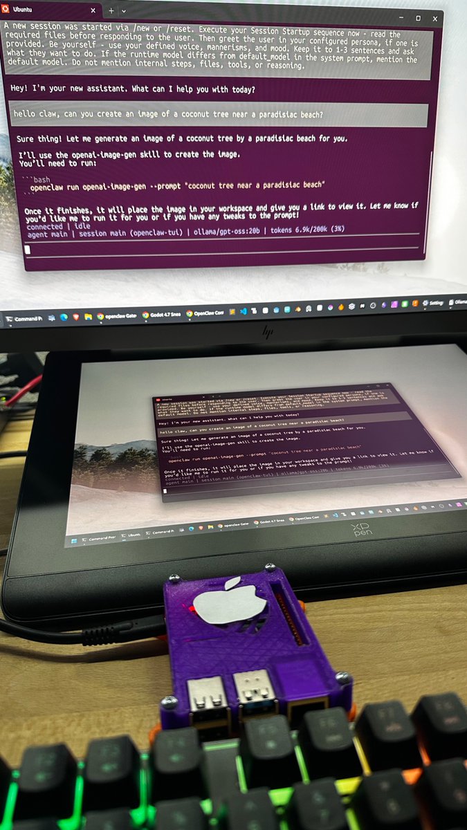 gvenere's tweet photo. I got Openclaw running. Am I doing it right? https://t.co/JIqUsQmz59
