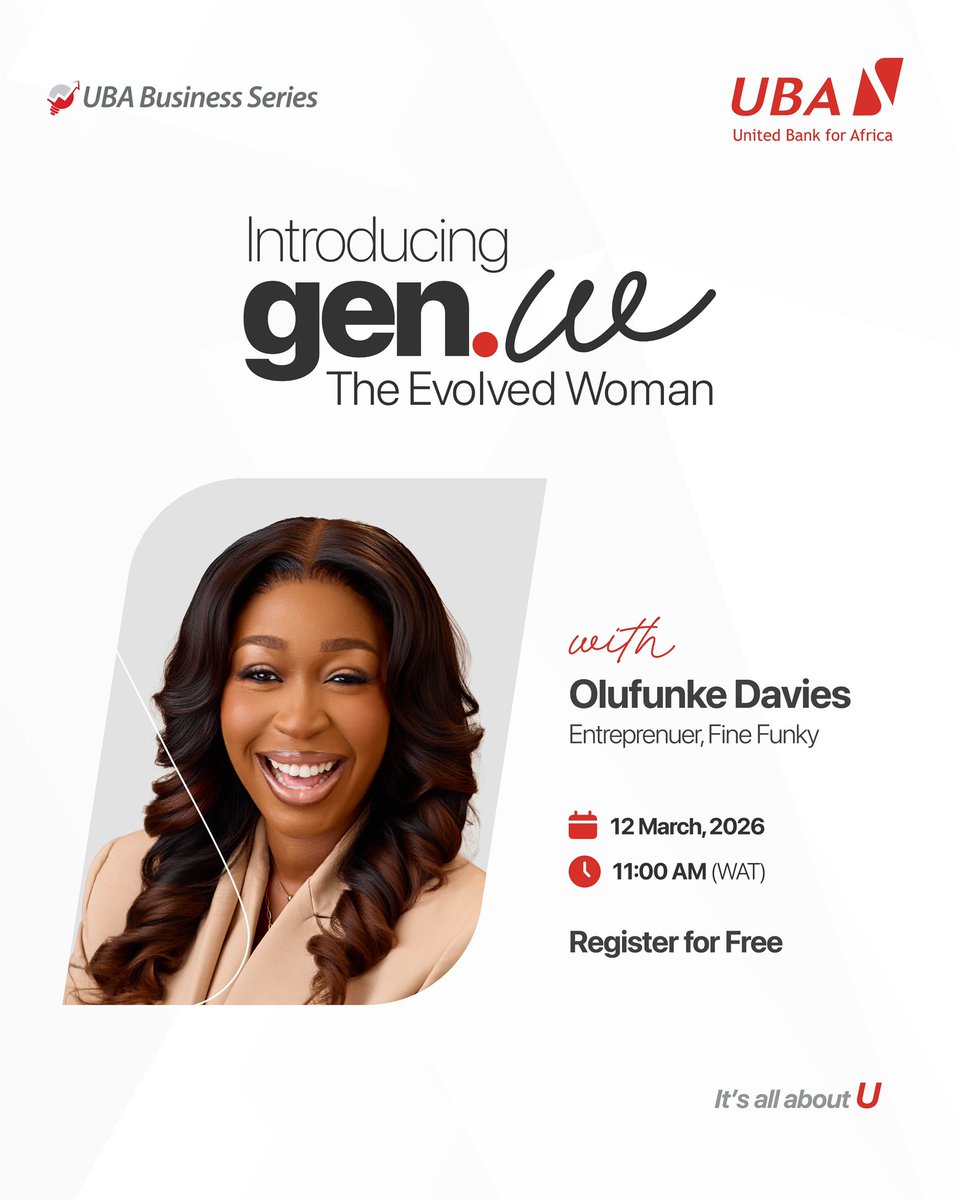 Remi_AFR's tweet photo. One thing about the New Generation Woman: she is not waiting for a seat at the table anymore.
She is building the table, the room, and the institution that will outlive her.
Thatโs the kind of thinking we need more of. #UBAGenW https://t.co/nSpaC3rwiZ