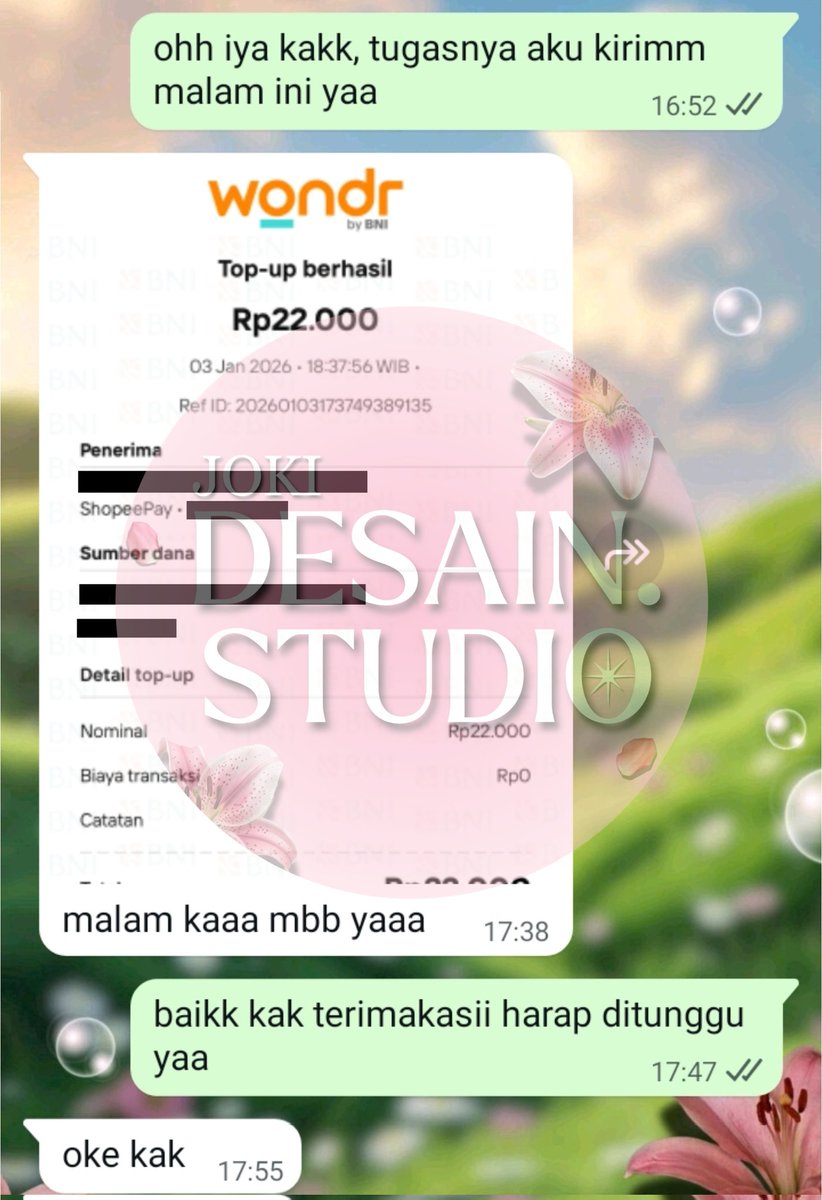 joo | joki tugas & desain trusted +100 testi tweet media