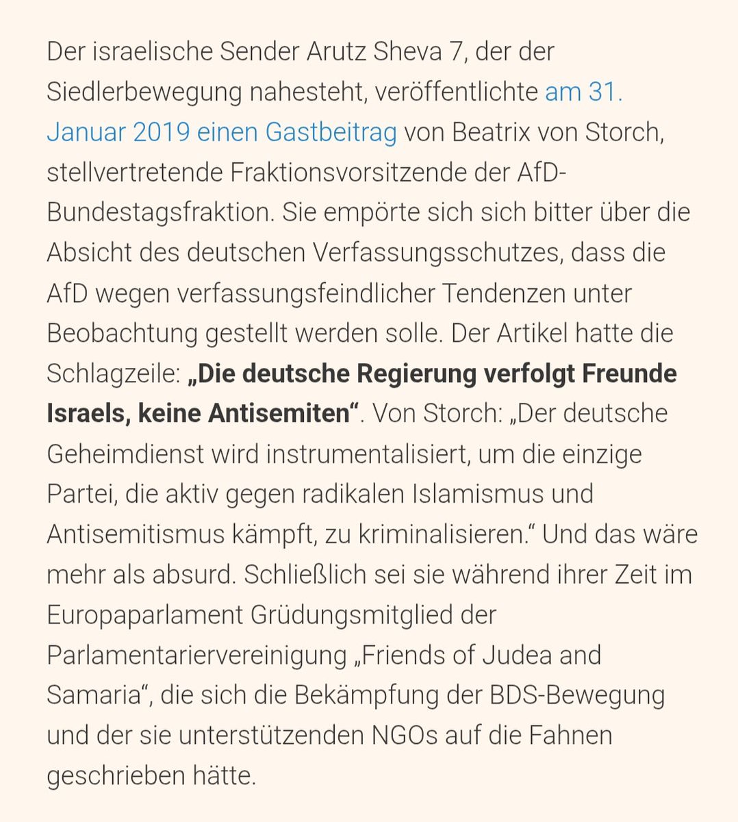 Mina7777Mina's tweet image. Auch bei Beatrix von Storch scheint die Devise ‚Israel first‘ zu gelten. 
Sie hat lediglich einen Weg gefunden, ihre Positionen so zu formulieren, dass sie sie als Verteidigung deutscher Interessen darstellen kann.
#FakePatriots