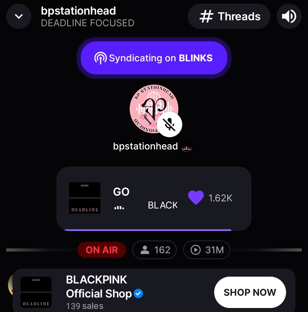 BP Stationhead tweet media