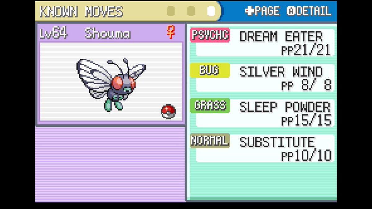 NeoBlade_'s tweet photo. Solo Butterfree run of Pokemon FireRed complete! No items during battle + level caps for all gyms + E4
🦋 https://t.co/kndNgQ71YS