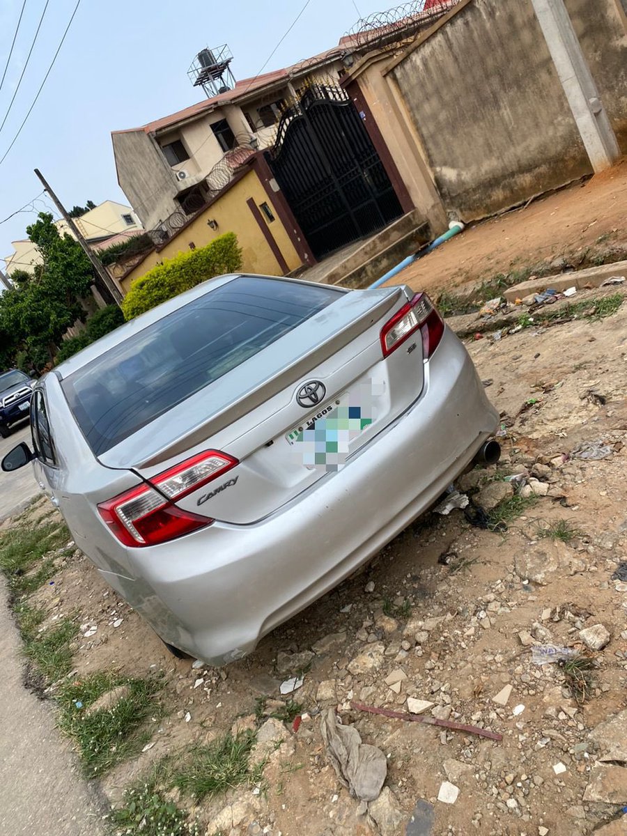 Please RT/Engage 🙏

DISTRESS DEAL !!!! 🤝 🤝 
2013 TOYOTA CAMRY SE
TOKS STANDARD 🇳🇬

-2022 on Custom
-First User
-Partial first body 
-Engine 💯
-Gear 💯 
-A.C 💯 
-Reverse 📸 
-Low Mileage 
-Buy &amp; Drive ✅ 

 🏷️8.3M
📍Shomolu

DM or Call/WhatsApp 09031939841 for more details