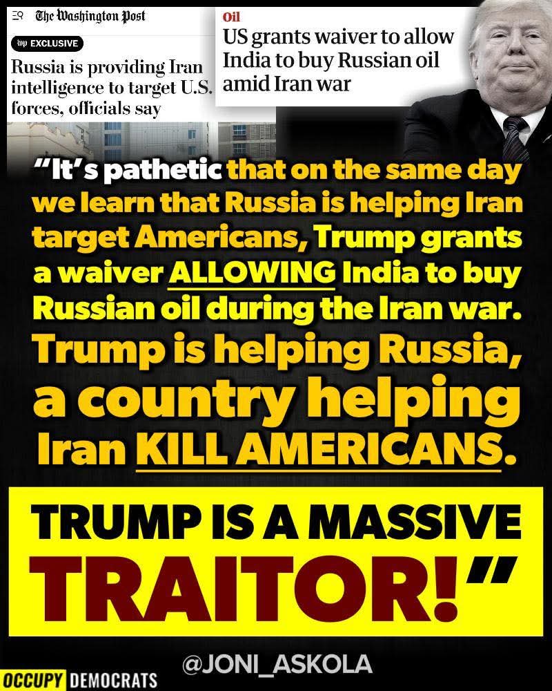 SueSrod8128's tweet photo. @WhiteHouse @POTUS If it were my loved one I wouldn't want you a draftdodger whose has called them suckers and losers, Also you're in bed with Putin who is providing locations You're a dam embarrassment, a con liar fraud racist sexual assaulter convicted felon #34Times #PutinsUsefulIdiot https://t.co/CGysfSeYWF