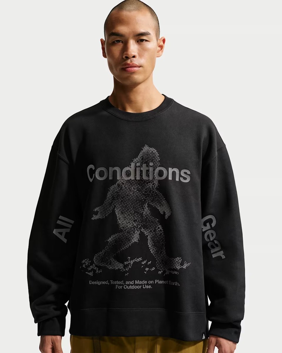 EldenMonitors's tweet photo. RESTOCK @ NIKE
Nike ACG "Tuff Fleece" Men's Therma-FIT Pullover Crew-Neck Sweatshirt #ad 
-> https://t.co/eUprPVZWUJ https://t.co/4y3whG6yUy