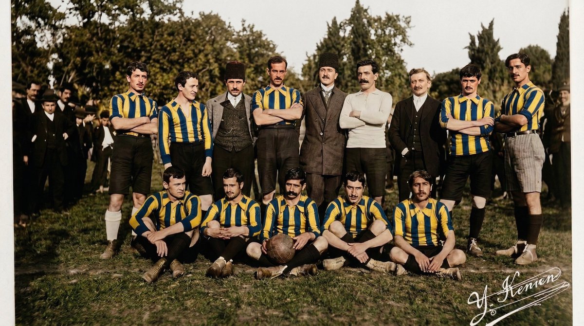 anilttk3's tweet photo. Fenerbahçemizin bugüne kadar tespit edilebilen ilk fotoğrafı -1908 https://t.co/QswMJfbDfE