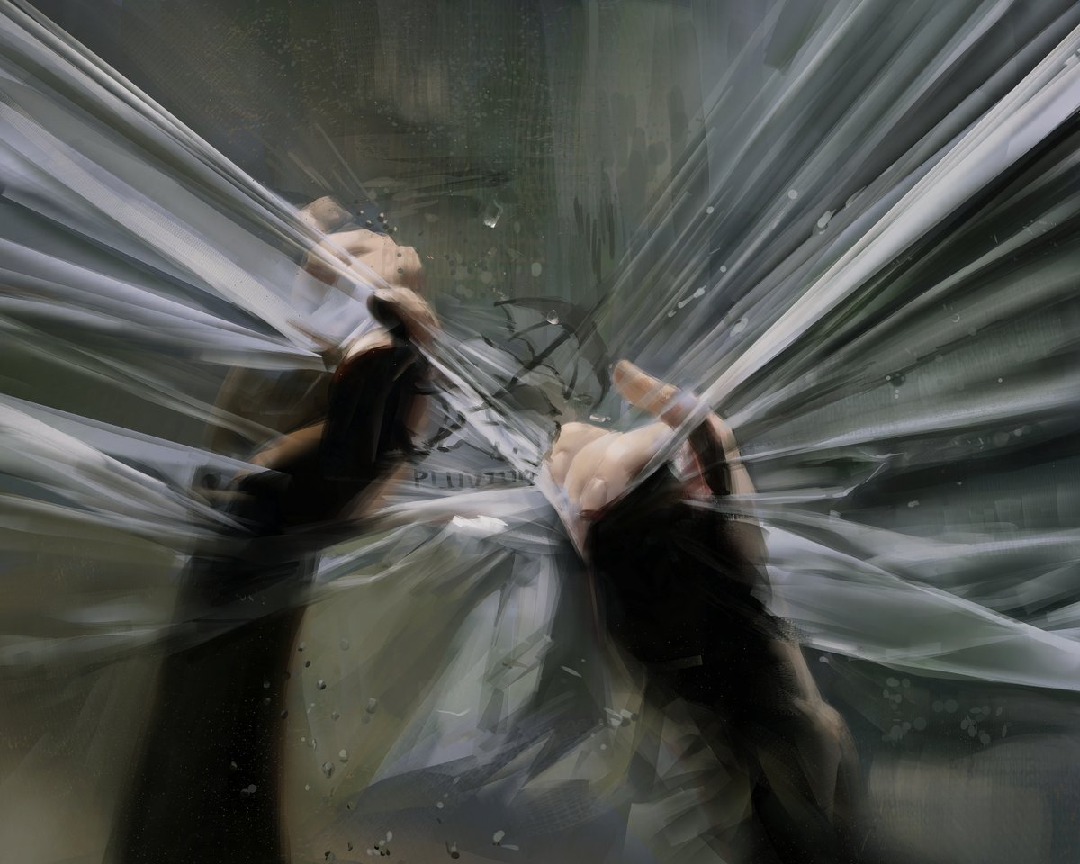 study, transparency and folds
1 layer 2 hours