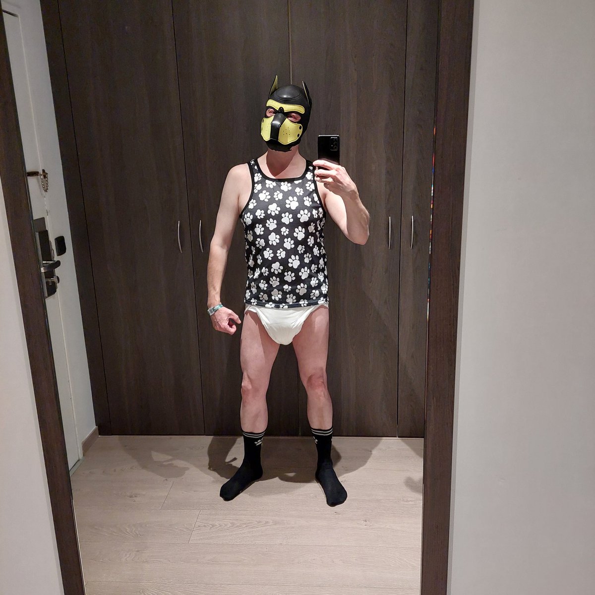 dboycph's tweet photo. Ready for a new day 🐾 #DiaperPuppy #Antwerpen https://t.co/knx4ejBqeS