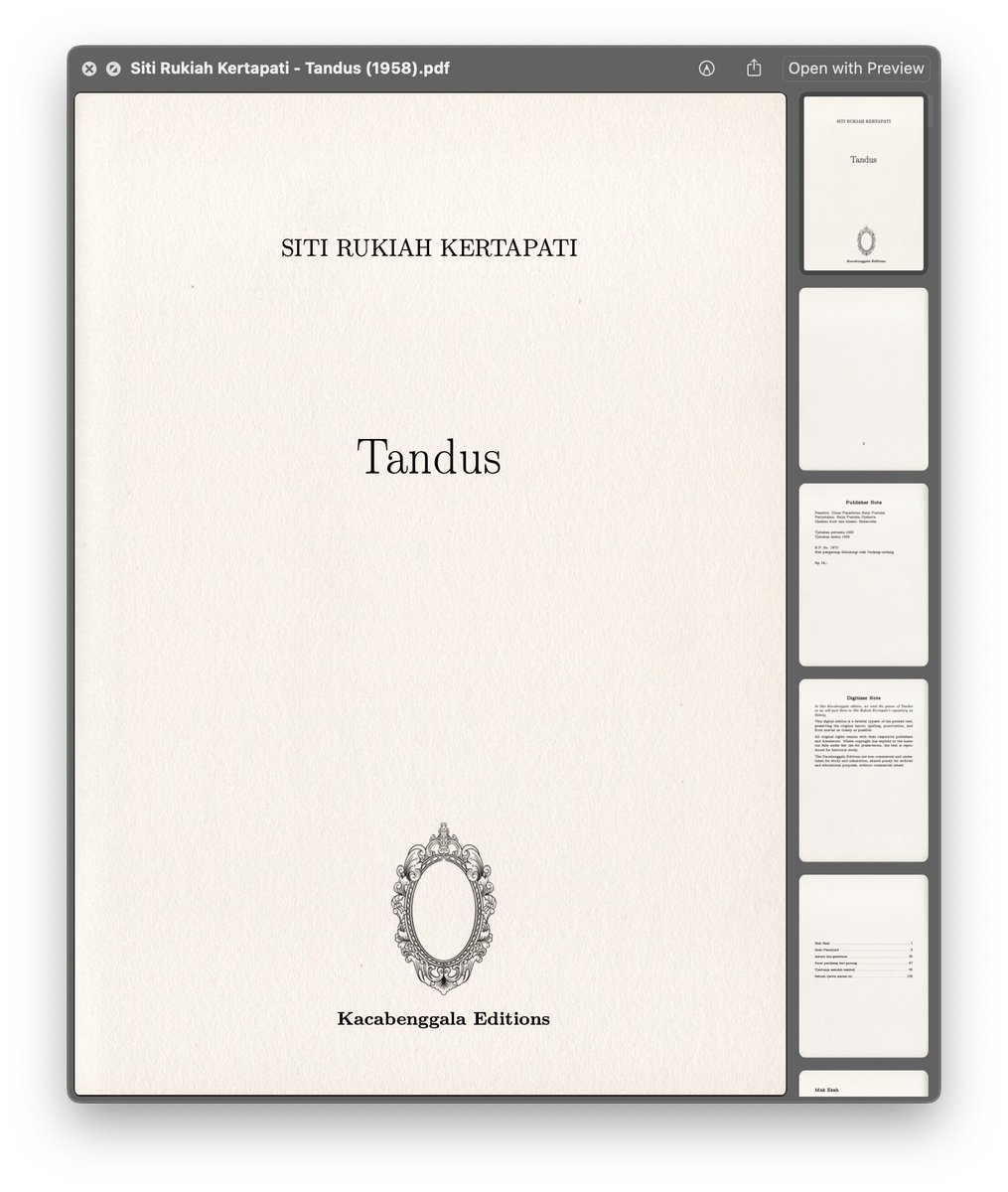 Kacabenggala Editions tweet media