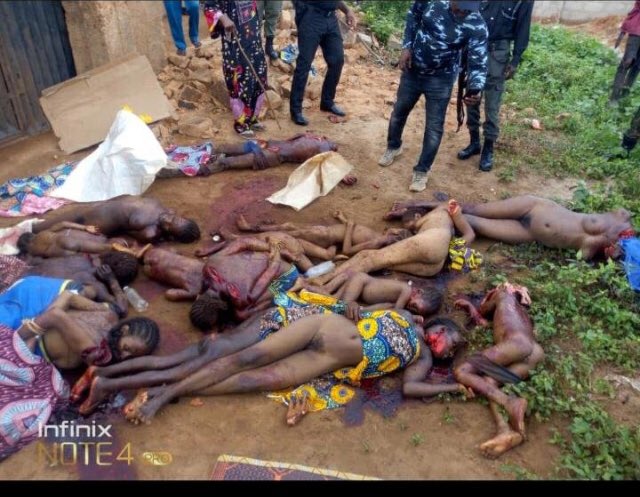 New day new killings 🤦
<a href="/HQNigerianArmy/">Nigerian Army</a> <a href="/DHQNigeria/">DEFENCE HQ NIGERIA</a> <a href="/PoliceNG/">Nigeria Police Force</a> <a href="/NigeriaAirforce/">Nigerian Airforce </a> <a href="/OfficialDSSNG/">Department of State Services (DSS)</a>