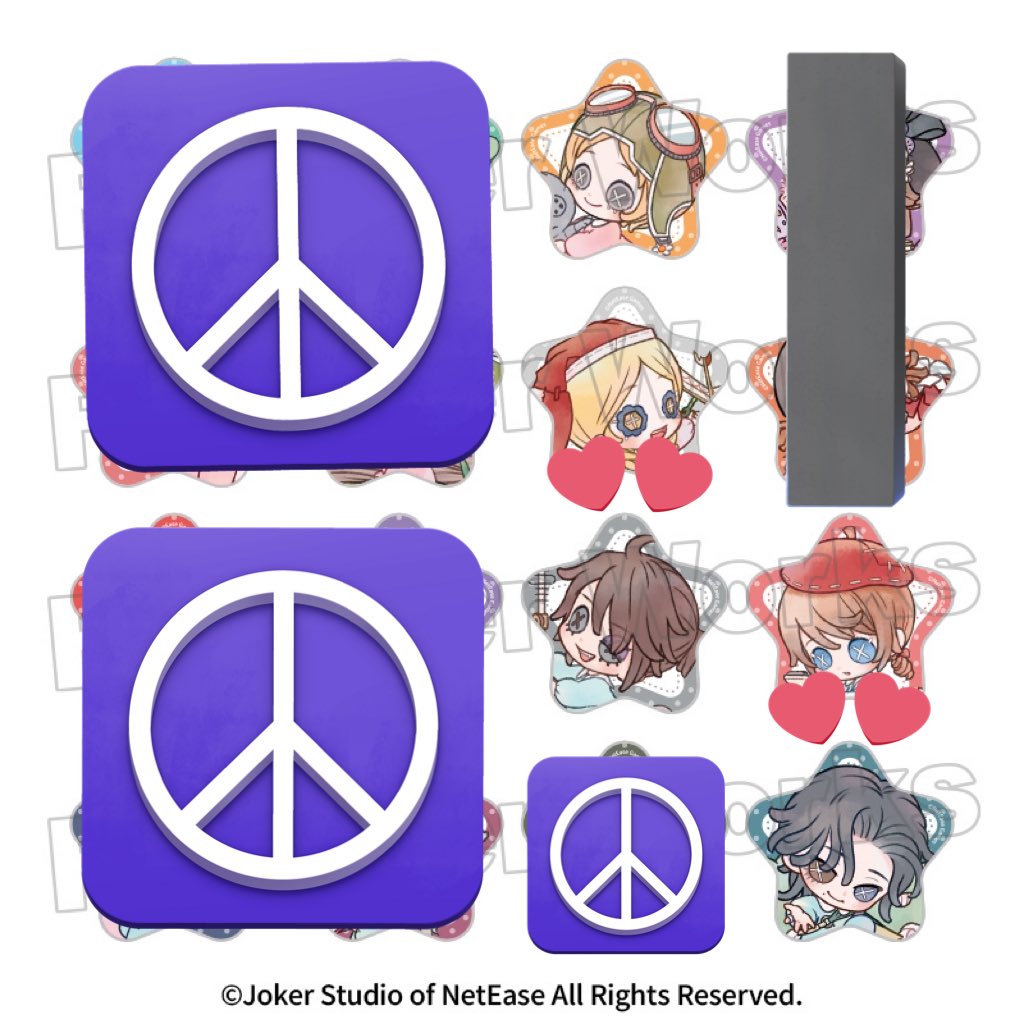 交換 譲渡】第五人格 IdentityV おほしさま缶バッジ ちゅーりっぷ組