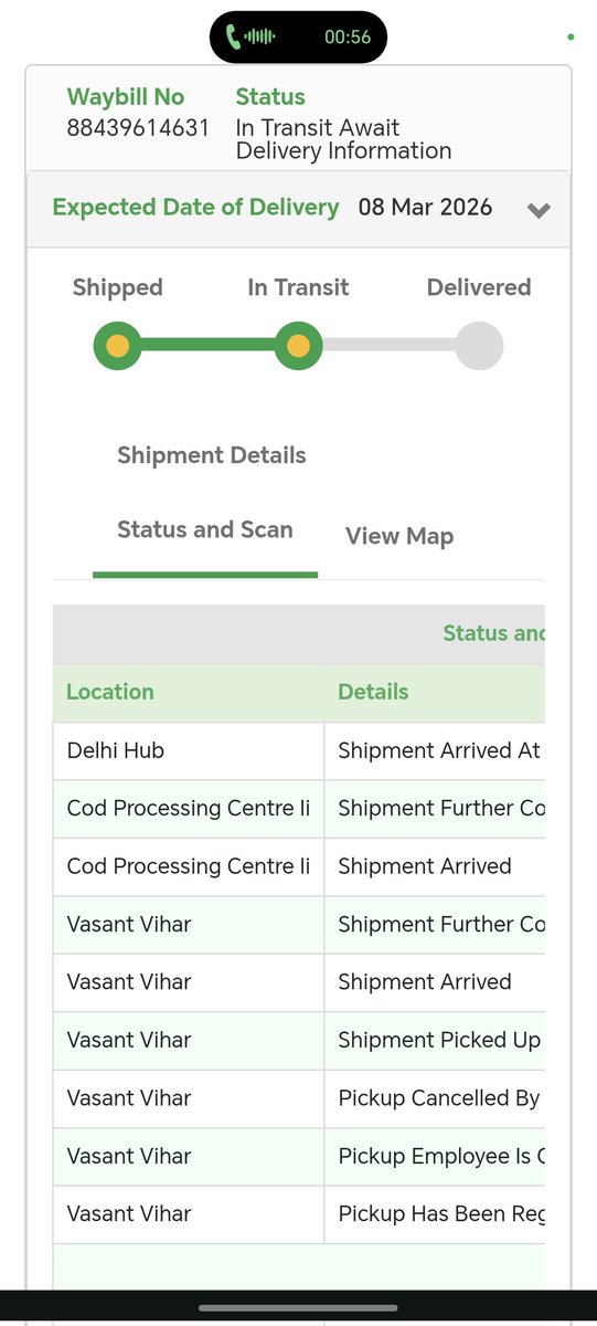 mohitkum01's tweet photo. @BlueDart_ @BlueDartCares
Hey my parcel delayed was expected on 5 th March but still not delivered. I had my flight tommorow and I need that parcel urgently. Even the parcel is in same city. Kindly help me to get it delivered today only.
Waybill no. 88439614631. Kindly do  urgent https://t.co/EiLTlnVXWz