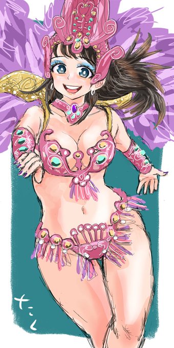 サンバガール88💃🏻完成   
#イラスト #illustration 